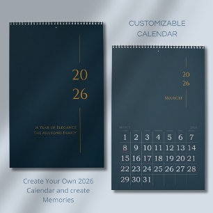 Calendario Diseño minimalista limpio