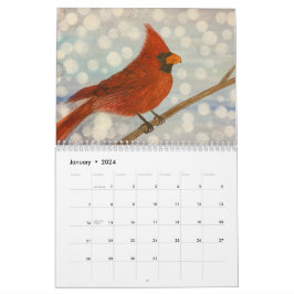 Calendario Diseños estacionales de acuarela