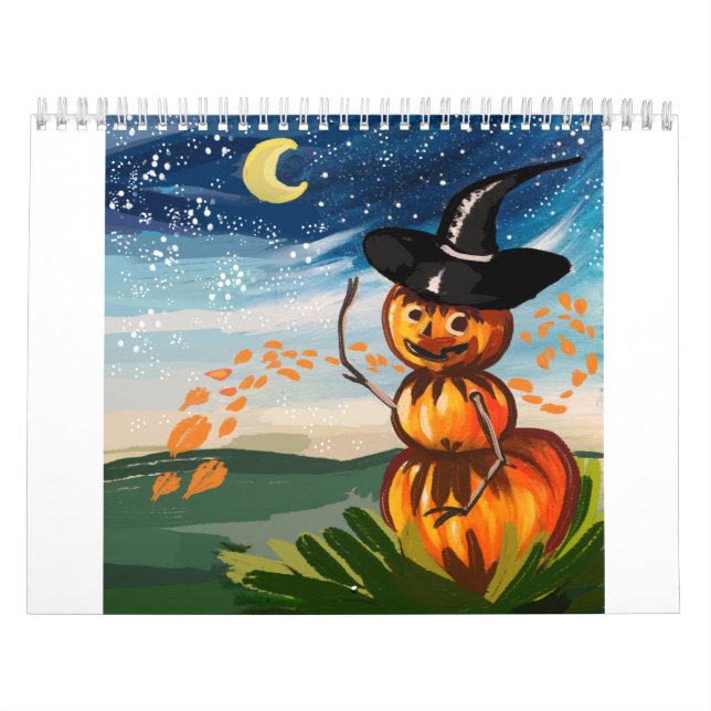 Calendario disfraz lindo de halloween (Tapa)