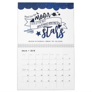 Calendario Disparos por la luna