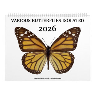 Calendario Diversas mariposas 2023