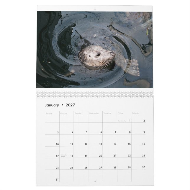Calendario Diversidad animal (Jan 2027)