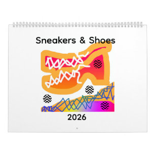 Calendario Diversión De Las Zapatillas Y Los Zapatos