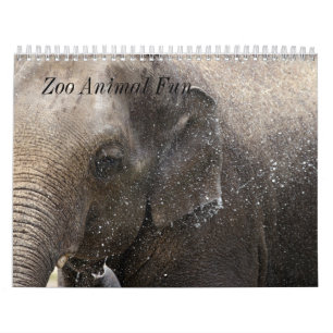 Calendario Diversión del animal del parque zoológico