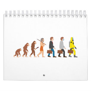 Calendario Divertida evolución humana