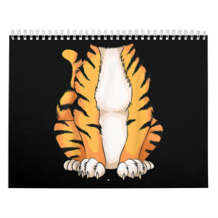 Calendario Divertido Anima sin cabeza de tigre disfrazado Hal