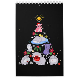 Calendario Divertido árbol de Navidad Hippo  Navidad Hippop