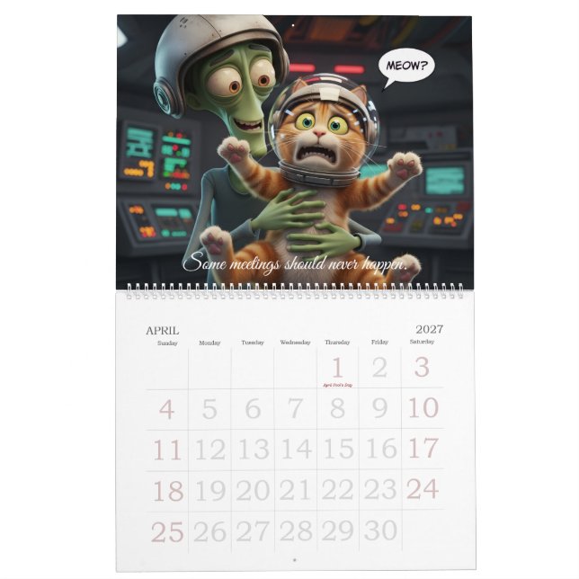 Calendario Divertido de Animales – Humor Extravaga (Apr 2027)