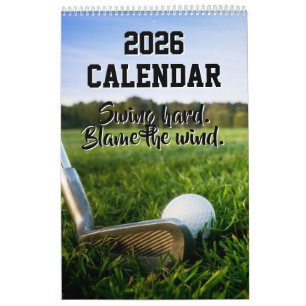 Calendario Divertido de Golf 2026 Citas Padre Entr