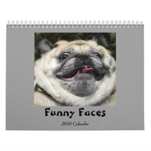 Calendario divertido de las caras