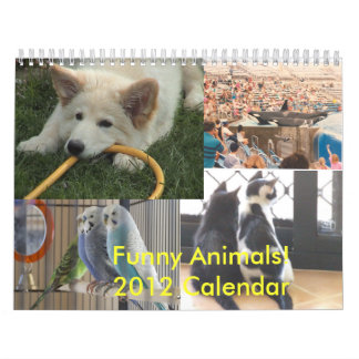Calendario divertido de los animales 2012