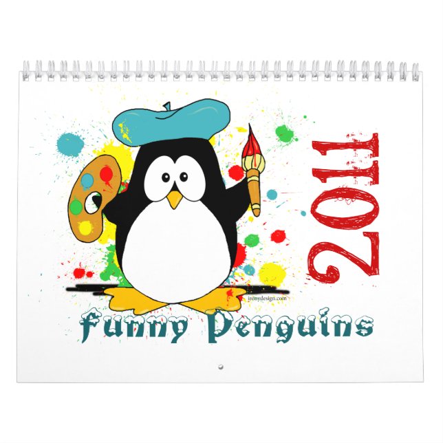 Calendario divertido de los pingüinos (Tapa)