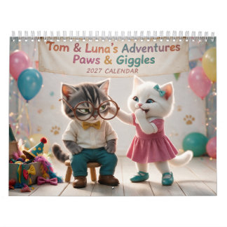 Calendario Divertido de Tom & Luna 2027: Patitas y
