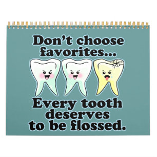 Calendario Divertido dentista higienista dental