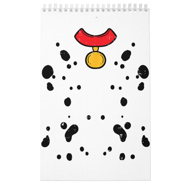 Calendario Divertido disfraz dálmata perro cachorro de Hallow (Tapa)