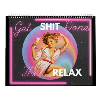 Calendario Divertido para Ella Regalo Amiga Retro 