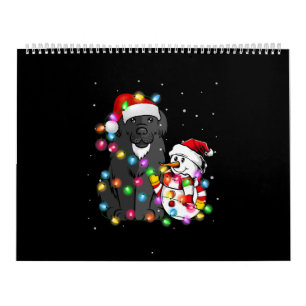 Calendario Divertido perro de Terranova Navidades Snowman L