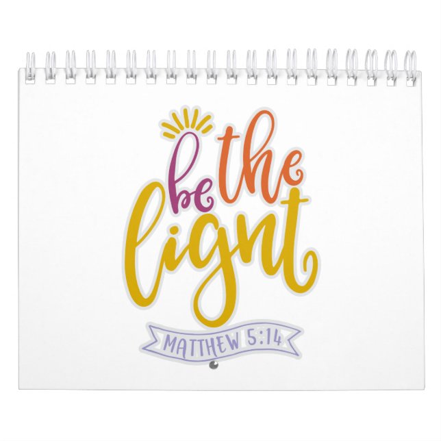 Calendario Divertido Sea Una Luz En Este Mundo (Tapa)