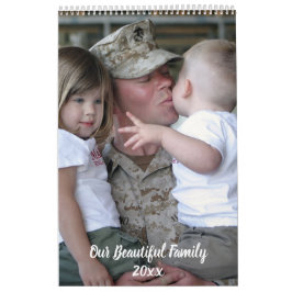 Calendario DIY mi familia foto especial año