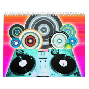 Calendario DJ Turnable con vinilo - Arte pop