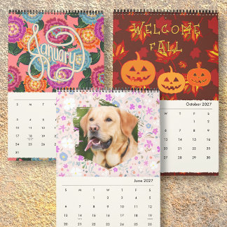 Calendario Doce Meses de Arte Personalizado para la Pared de