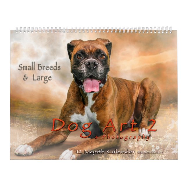 Calendario DOG ART CALENDAR #2 Large & Small Breeds (Tapa)