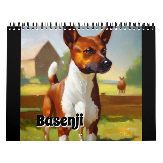 Calendario Dog Basenji (Tapa)