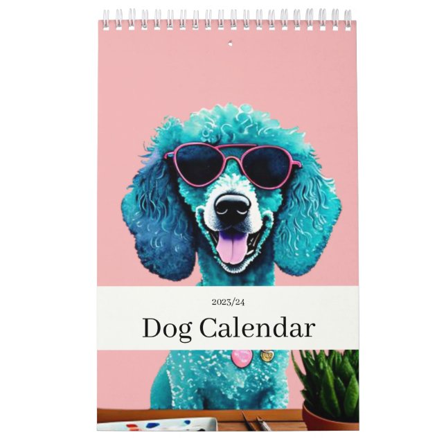 Calendario Dog Pink Girly (Tapa)