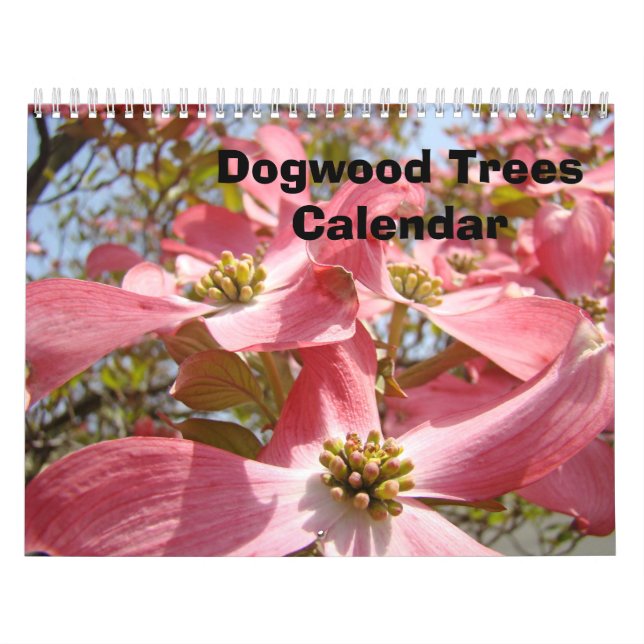 Calendario Dogwood Tree Calendar Dogwood Pink Dogwoods Flores (Tapa)