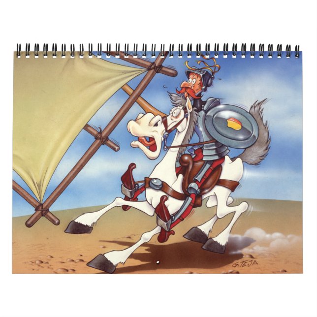 Calendario DON QUIJOTE - Antecedentes de animación (Tapa)