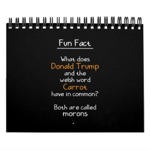 Calendario Donald Trump y el estrecho galés