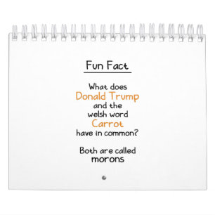 Calendario Donald Trump y el estrecho galés