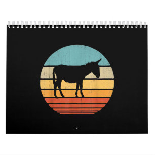 Calendario Donkey 60's 70s Regalos Agricultores Hombres Granj