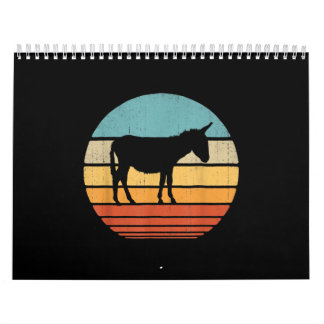 Calendario Donkey 60's 70s Regalos Agricultores Hombres Granj