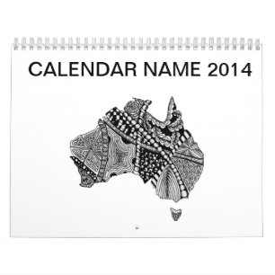 Calendario Doodle de mapas de Australia