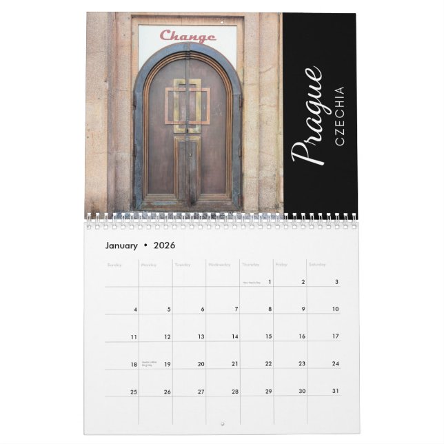Calendario Doors of Europe 2026 Calendar (Jan 2026)