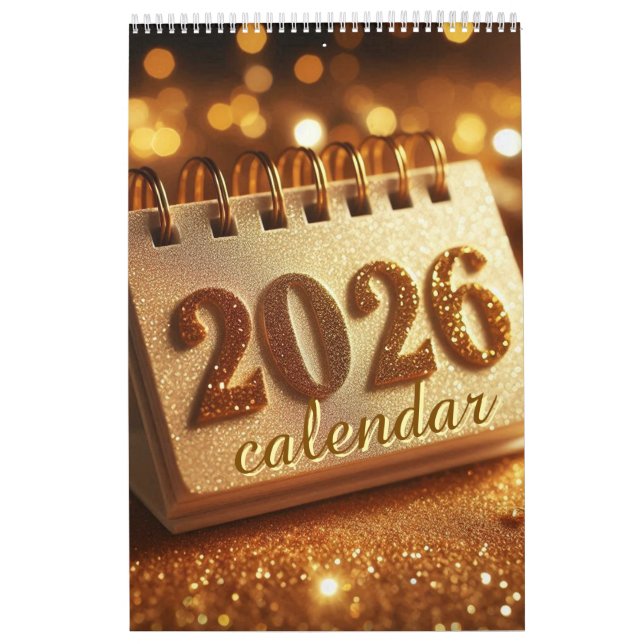 calendario dorado 2026 (Tapa)