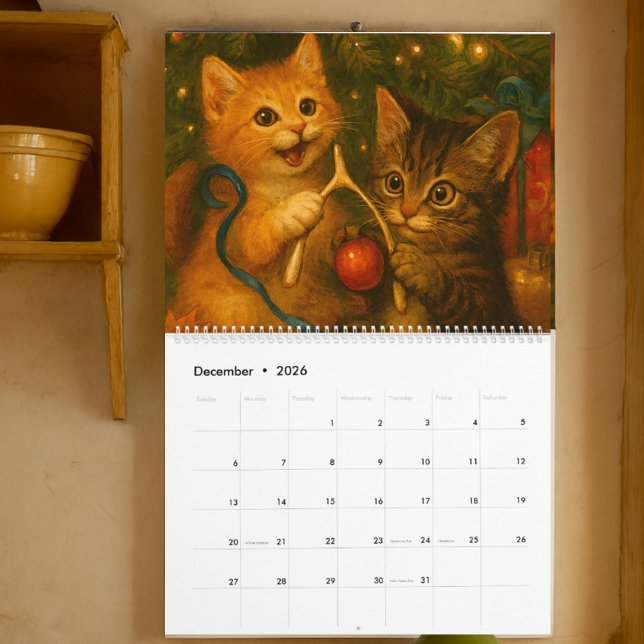 Calendario Dos gatitos lindos (Subido por el creador)