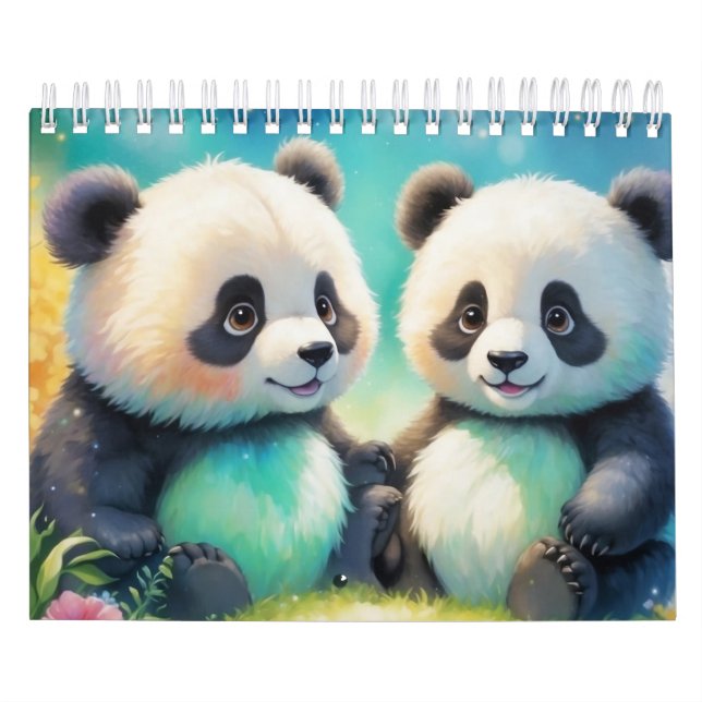 Calendario Dos pandas pequeños (Tapa)