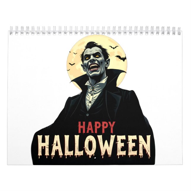 Calendario Drácula te desea una noche aterradora (Tapa)