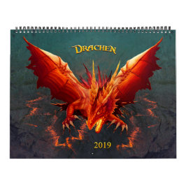 Calendario Dragón calendario, Dragon Calendar, (36cm x 28cm)