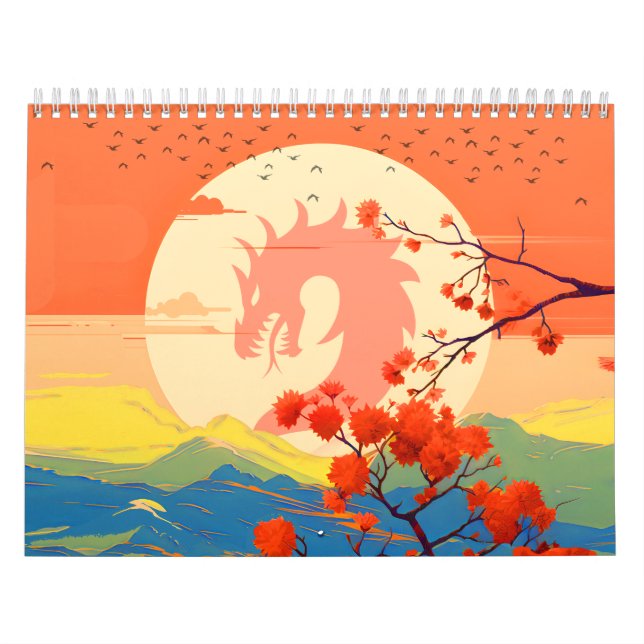 CALENDARIO DRAGÓN DE LA MONTAÑA FLOR DE CEREZO  (Tapa)