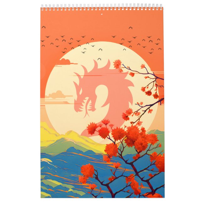 CALENDARIO DRAGÓN DE MONTAÑA NATURAL DE BLOSSOM (Tapa)