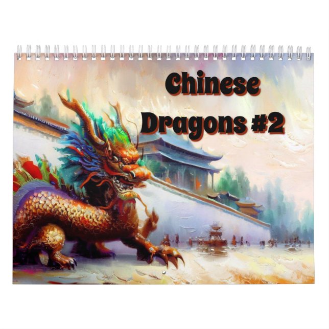 Calendario Dragones chinos #2 (Tapa)
