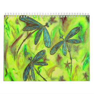 Calendario Dragonismo celestial en un cielo estrellado