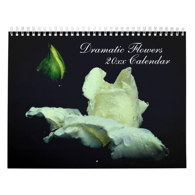 Calendario Dramatic Flowers Photography  (Tapa)