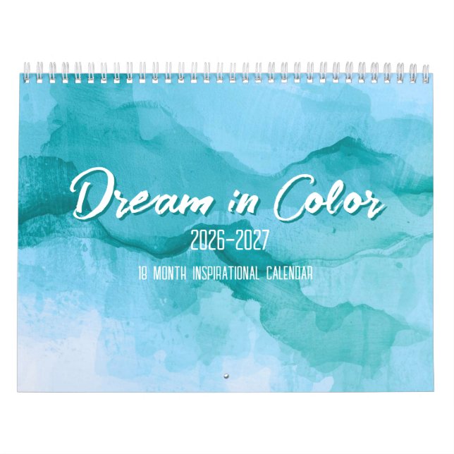 Calendario Dream in Color 18-Month Inspirational Calendar (Tapa)