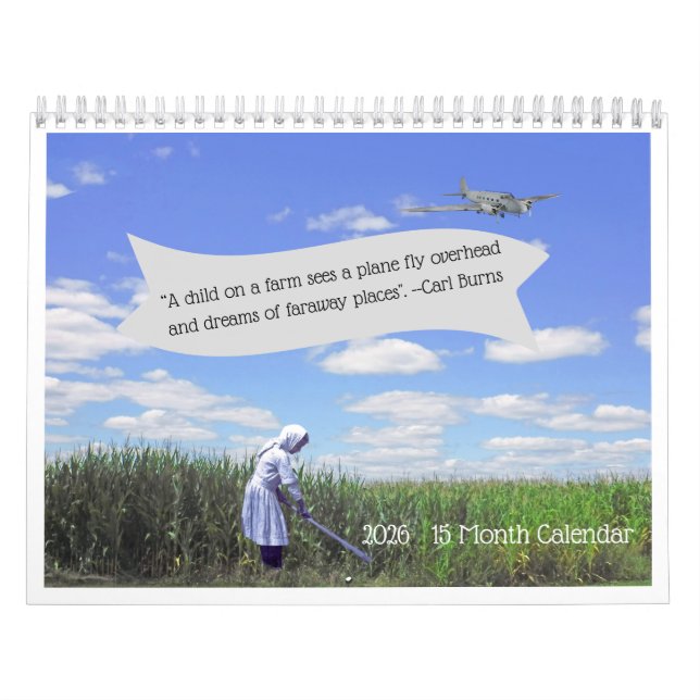 Calendario "Dreams Of Faraway Places" 2026 15-Month Calendar (Tapa)