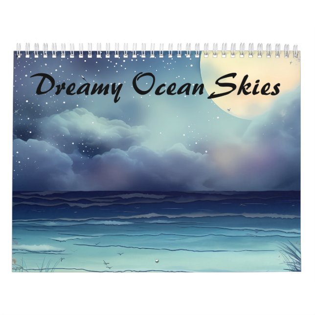 Calendario Dreamy Ocean Skies (Tapa)