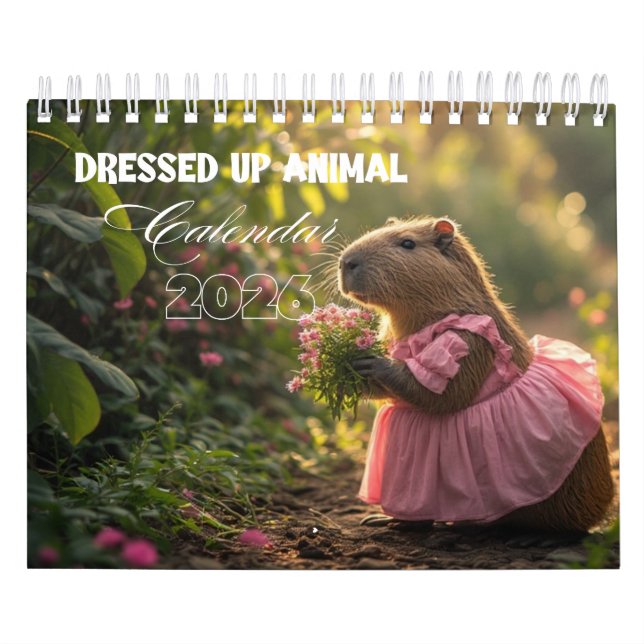 Calendario Dressed Up Animal Calendar 2026 (Tapa)